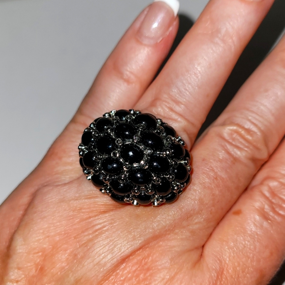 Stella & Dot Midnight Bloom Ring
